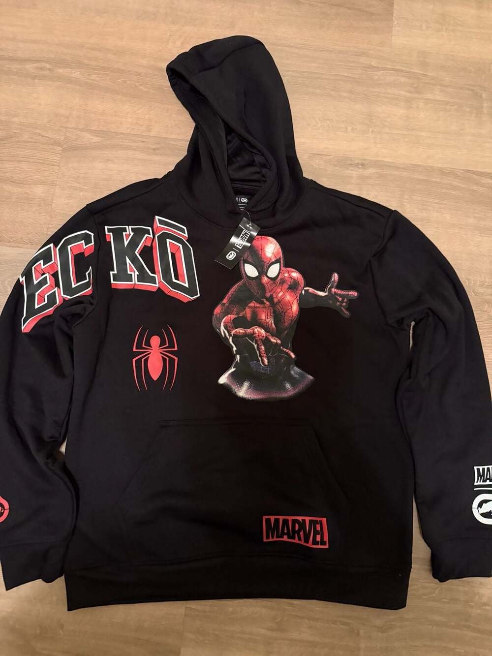 Ecko Unltd Spiderman Marvel Hoodie NWT